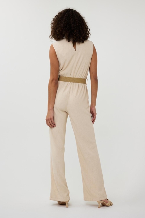 EsQualo jumpsuit fancy crinkle